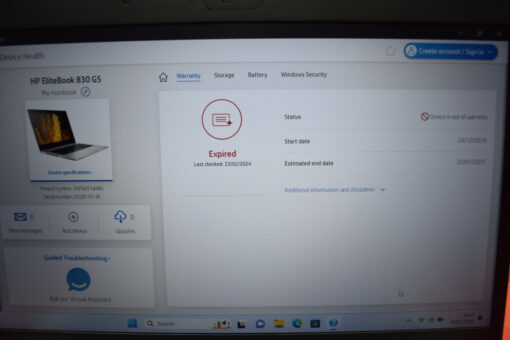 HP Elitebook 830 G5 13.3" i5 8th Gen SSD 256GB RAM 16GB Grade B+ 11375 - Image 14