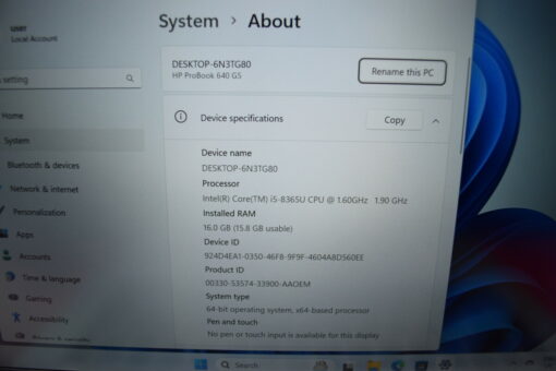 HP Probook 640 G5 14" i5 8th gen RAM 16GB SSD 512GB  Grade B- 11357 - Image 11