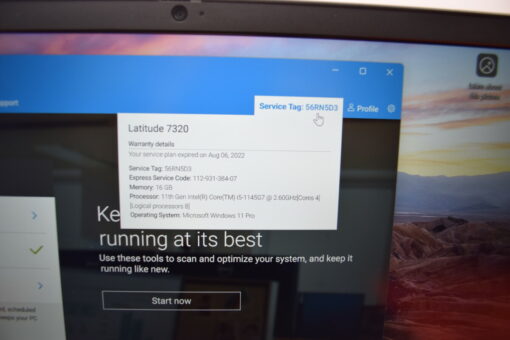DELL Latitude 7320 13.3" i5 11th Gen 256GB SSD 16GB RAM Grade B+ Laptop SKU11405 - Image 18