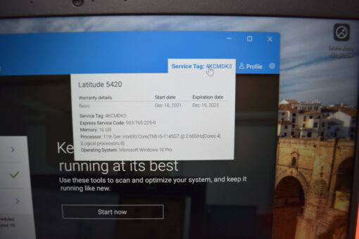 Dell Latitude 5420 14'' i5 11th gen RAM 16GB SSD 512GB GradeB- SKU11444 - Image 14