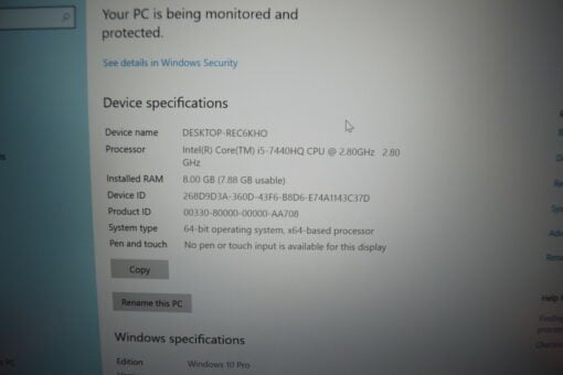 Dell Latitude 5480 14'' i5 7th gen RAM 8GB SSD 256GB Grade B laptop SKU11398 - Image 11