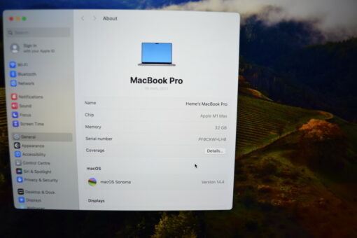Apple MacBook Pro M1 Max 16" 2021 A2485 RAM 32GB SSD 512GB Grade B 11238 - Image 10