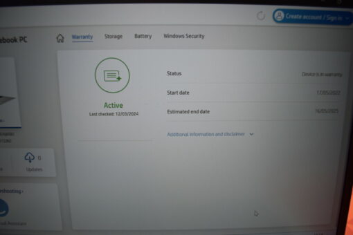 HP Elitebook 840 G8 14" i5 11th gen RAM 16GB SSD 512GB warranty GradeB SKU11430 - Image 14