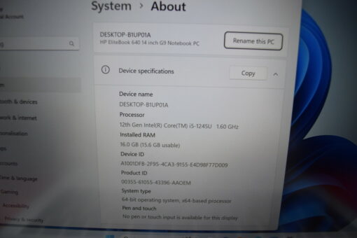 HP Probook 640 G9 14" i5 12th gen RAM 16GB SSD 512GB laptop GradeA 11449 - Image 12