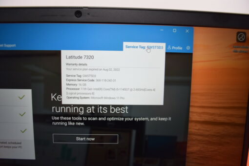 DELL Latitude 7320 13.3" i5 11th Gen 256GB SSD 16GB RAM Grade B+ Laptop SKU11407 - Image 18
