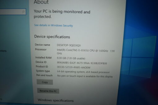 HP Probook 640 G5 14" i5 8th gen SSD 256GB RAM 8GB Grade B laptop SKU11451 - Image 11