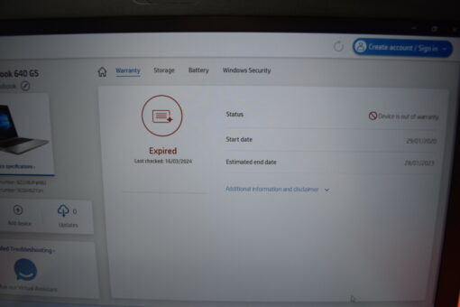 HP Probook 640 G5 14" i5 8th gen SSD 256GB RAM 8GB Grade B laptop SKU11452 - Image 15