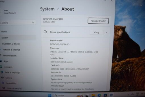 Dell Latitude 5480 14'' i5 7th gen RAM 8GB SSD 256GB laptop SKU11399 - Image 11