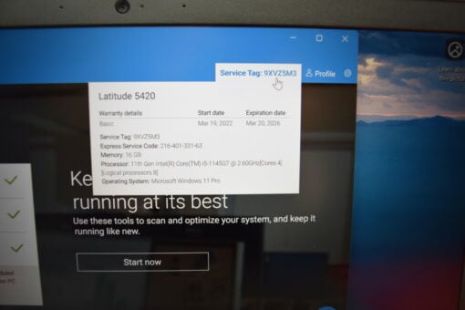 Dell Latitude 5420 14'' i5 11th gen RAM 16GB SSD 512GB GradeB+ SKU11420 - Image 14