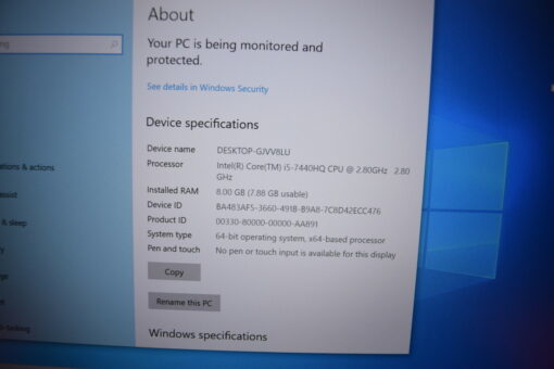 Dell Latitude 5480 14'' i5 7th gen RAM 8GB SSD 256GB Grade A- laptop SKU11396 - Image 11