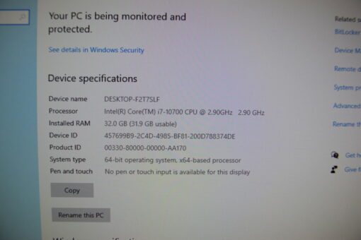 Premium Gaming PC i7 10th Gen RTX 2060 RAM32GB SSD 1TB SKU11495 - Image 5