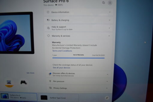 Microsoft Surface Pro6 Touch i5 8th Gen 12.3" SSD 256GB RAM 8GB SKU11509 - Image 14