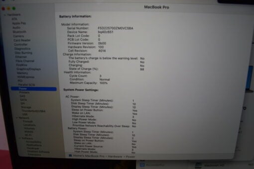 Apple MacBook Pro M1 Max 16″ 2021 A2485 RAM 32GB SSD 512GB 3 BATTERY CYCLES ONLY - Image 13