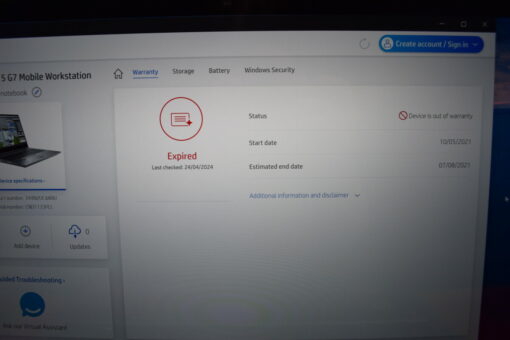 HP Zbook Fury G7 15.6" Touch i7 10th SSD 1.5TB RAM 64GB NVIDIA GradeB 11507 - Image 14