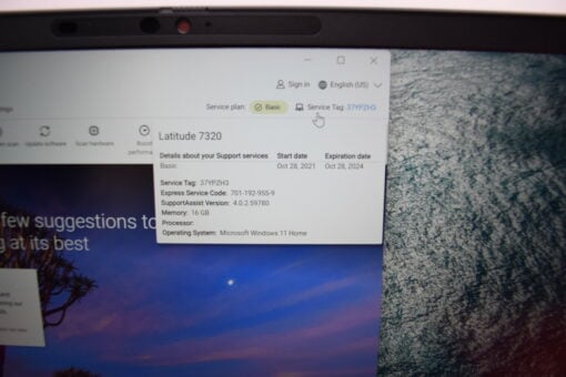DELL Latitude 7320 13.3" i7 11th Gen 512GB SSD 16GB RAM Grade A Laptop SKU11506 - Image 14