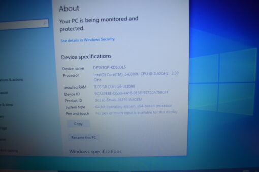 Lenovo ThinkPad x270 12.5" i5 6th gen SSD 256GB RAM 8GB Grade B- laptop SKU11508 - Image 11