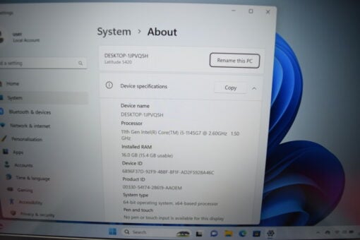 Dell Latitude 5420 14'' i5 11th gen RAM 16GB SSD 512GB GradeB+ SKU11491 - Image 11