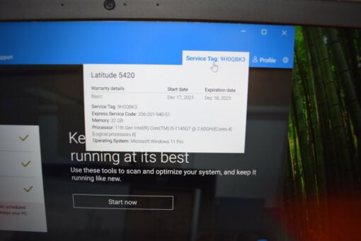 Dell Latitude 5420 14'' i5 11th gen RAM 32GB SSD 1TB Grade A- SKU11492 - Image 17