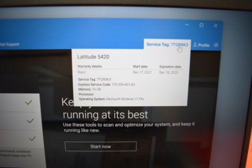 Dell Latitude 5420 14'' i5 11th gen RAM 16GB SSD 512GB Laptop SKU11490 - Image 15