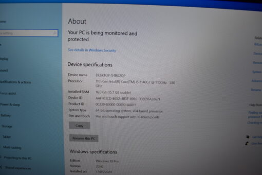DELL Latitude 7320 Detachable 13" i5 11th Gen 256GB SSD 16GB RAM tablet SKU11554 - Image 11