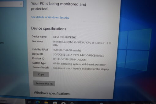 HP Elitebook 840 G7 14" i5 10th Gen SSD 512GB RAM 16GB Laptop SKU11531 - Image 11