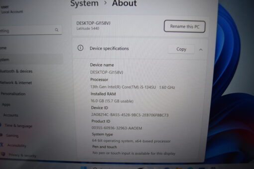 Dell Latitude 5440 14'' i5 13th gen RAM 16GB SSD 256GB laptop SKU11546 - Image 11
