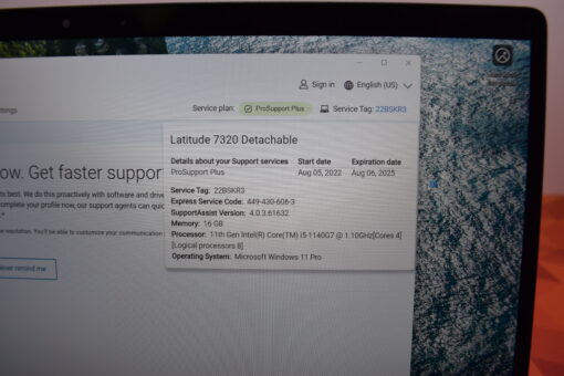 DELL Latitude 7320 13" Detachable i5 11th Gen 16GB RAM 256GB SSD tablet SKU11553 - Image 14