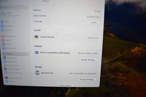Apple MacBook Pro M1 Max 16" 2021 A2485 RAM 32GB SSD 512GB 10 CORES CPU / 24 CORES GPU Grade A+ SKU11578 - Image 11
