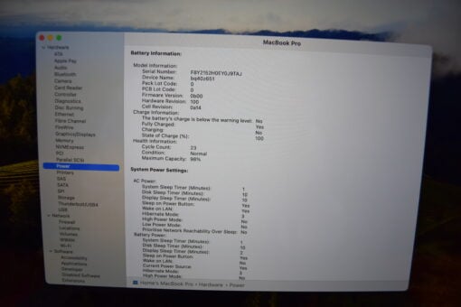 Apple MacBook Pro M1 Max 16" 2021 A2485 RAM 32GB SSD 512GB 10 CORES CPU / 24 CORES GPU Grade A+ SKU11578 - Image 12