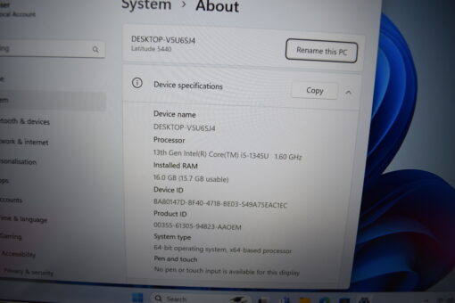 Dell Latitude 5440 14'' i5 13th gen RAM 16GB SSD 256GB laptop SKU11522 - Image 13