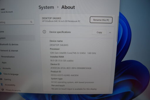 HP Elitebook 840 G9 14" i5 12th Gen RAM 16GB SSD 1TB SKU11549 - Image 11