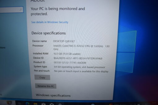 HP Elitebook 840 G5 14" i5 8th gen RAM 16GB SSD 512GB  Grade B+ 11537 - Image 11