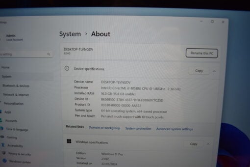 Lenovo Yoga Duet 7 13" i7 10th gen RAM 16GB SSD 512GB Touch tablet SKU11552 - Image 10