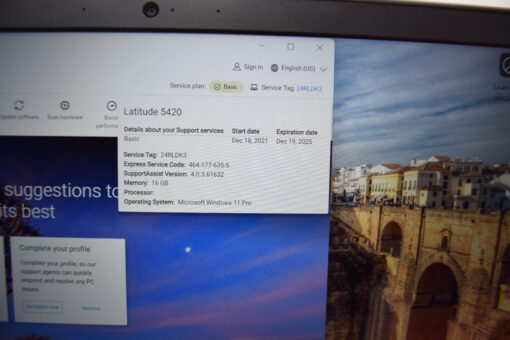 Dell Latitude 5420 14'' i5 11th gen RAM 16GB SSD 512GB Laptop SKU11547 - Image 14