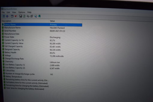 HP Zbook Fury G7 15.6" i7 10th SSD 1TB RAM 32GB NVIDIA UK Laptop SKU11533 - Image 15