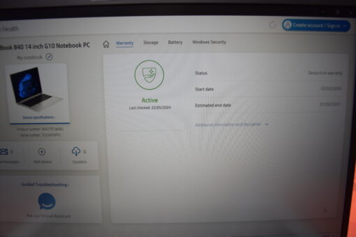 HP Elitebook 840 G10 14" i5 13th Gen RAM 16GB SSD 1TB Grade A SKU11582 - Image 14