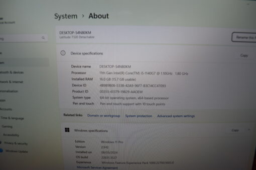 DELL Latitude 7320 Detachable 13" i5 11th Gen 256GB SSD 16GB RAM Grade A- SKU11524 - Image 12