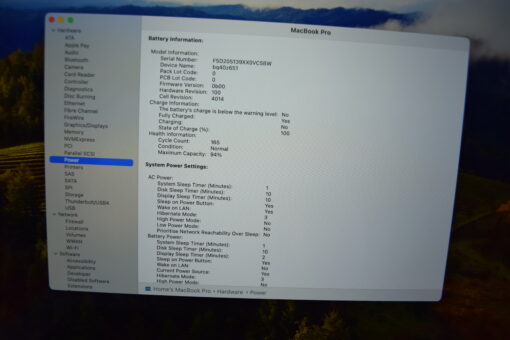 Apple MacBook Pro M1 Max 16" 2021 A2485 RAM 32GB 10 CORES CPU / 24 CORES GPU SSD 512GB laptop SKU11576 - Image 12