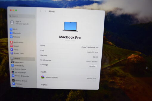 Apple MacBook Pro M1 Max 16" 2021 A2485 RAM 32G SSD 512GB 10 CORES CPU / 24 CORES GPU  Grade A SKU11580 - Image 10