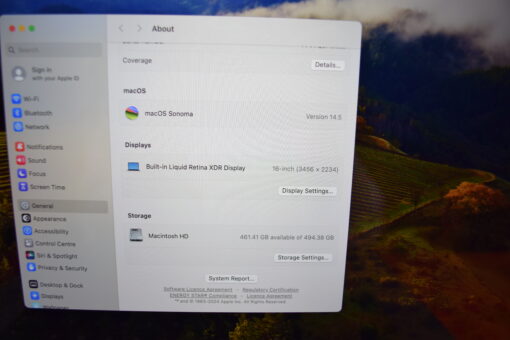 Apple MacBook Pro M1 Max 16" 2021 A2485 RAM 32G SSD 512GB 10 CORES CPU / 24 CORES GPU  Grade A SKU11580 - Image 11