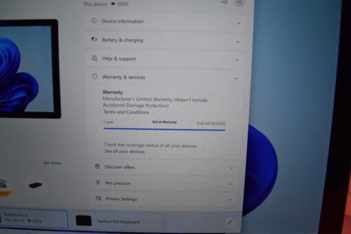 Microsoft Surface Pro6 Touch i5 8th Gen 12.3" SSD 256GB RAM 8GB Tablet SKU11538 - Image 16