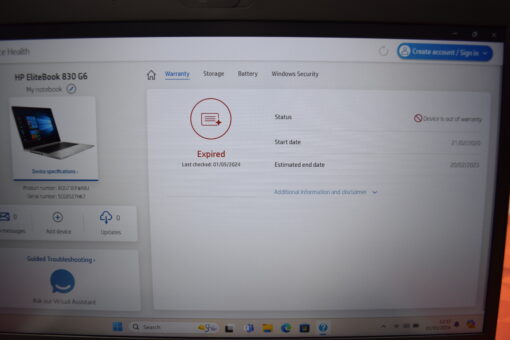 HP Elitebook 830 G6 13" i5 8th SSD 512GB RAM 16GB Grade A- laptop SKU11512 - Image 15