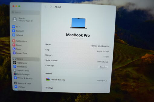 Apple MacBook Pro M1 Max 16" 10 CORES CPU / 24 CORES A2485 2021 SSD 512GB RAM 32GB  GPU Laptop SKU11579 - Image 10