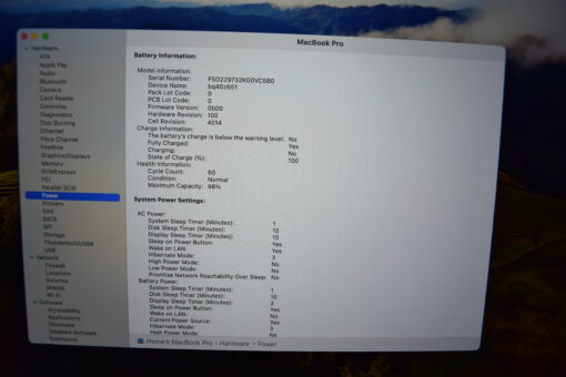 Apple MacBook Pro M1 Max 16" 10 CORES CPU / 24 CORES A2485 2021 SSD 512GB RAM 32GB  GPU Laptop SKU11579 - Image 12