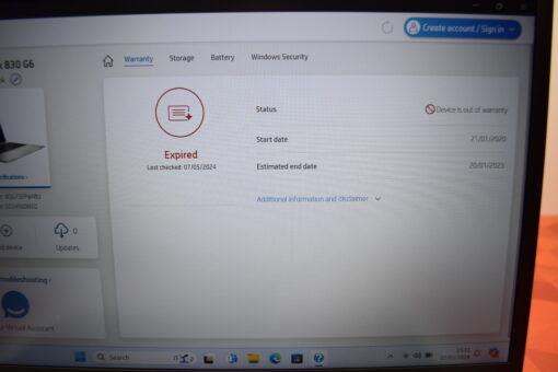 HP Elitebook 830 G6 13" i5 8th gen SSD 256GB RAM 8GB  GradeB+ laptop 11539 - Image 14