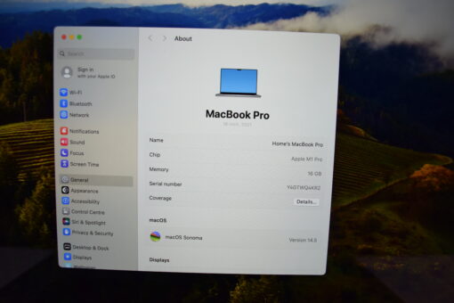 Apple MacBook Pro M1 PRO 16" 10 CORE CPU / 16 CORES GPU 2021 A2485 RAM 16GB SSD 1TB Laptop SKU11590 - Image 10