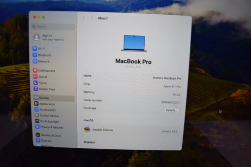 Apple MacBook Pro M1 PRO 2021 A2485 16" RAM 16GB SSD 512GB 10 CORE CPU / 16 CORES GPU Laptop SKU11653 - Image 10