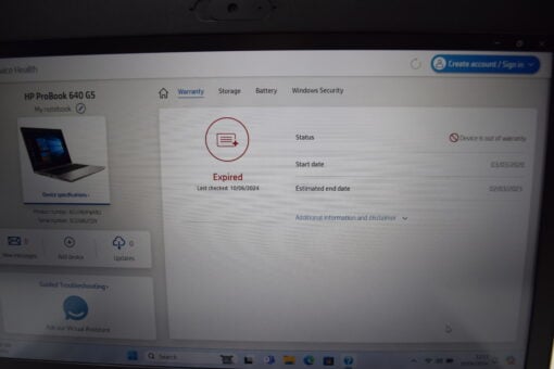 HP Probook 640 G5 14" i5 8th gen RAM 16GB SSD 512GB Laptop SKU11610 - Image 17