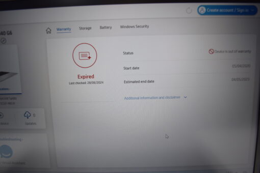 HP Elitebook 840 G6 14" i7 8th Gen RAM 16GB SSD 512GB Laptop SKU11660 - Image 14