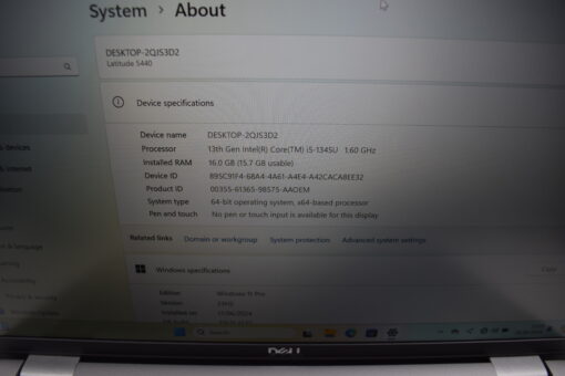 Dell Latitude 5440 14'' i5 13th gen RAM 16GB SSD 256GB laptop SKU11645 - Image 11